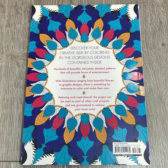 Lot of 5 Adult Coloring Books Hinkler Dover CraZArt Mandalas Mehndi - Picture 11 of 11